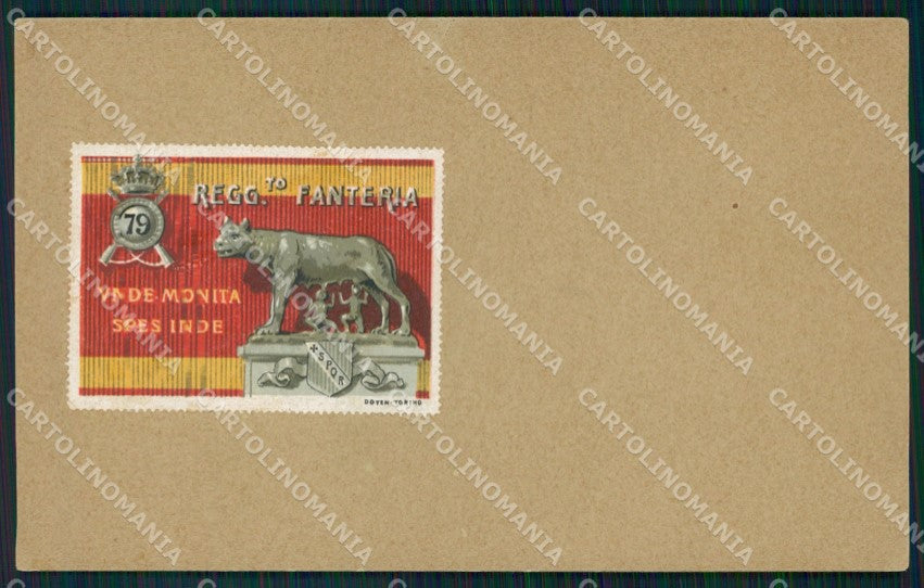 Militari 79º Reggimento Fanteria cartolina XF0222 – fronte