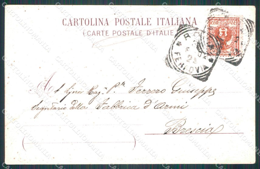 Militari 13º Reggimento Artiglieria PIEGHINE cartolina XF0231 – retro