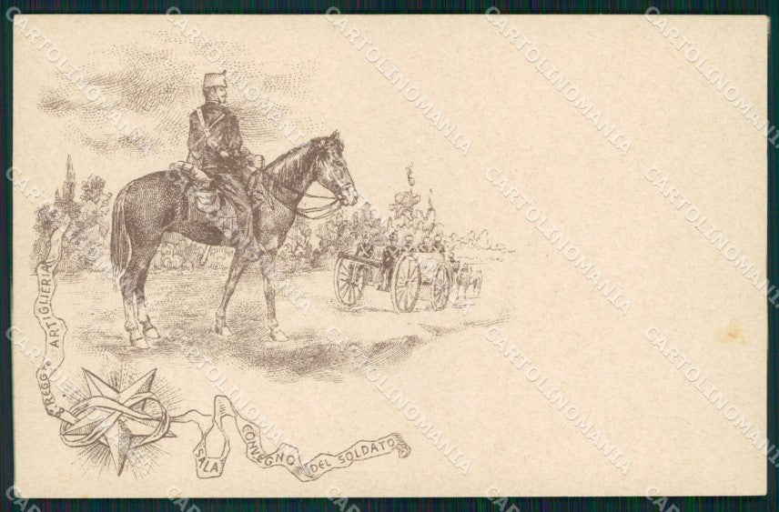 Militari VIII Reggimento Artiglieria cartolina XF0232 – fronte