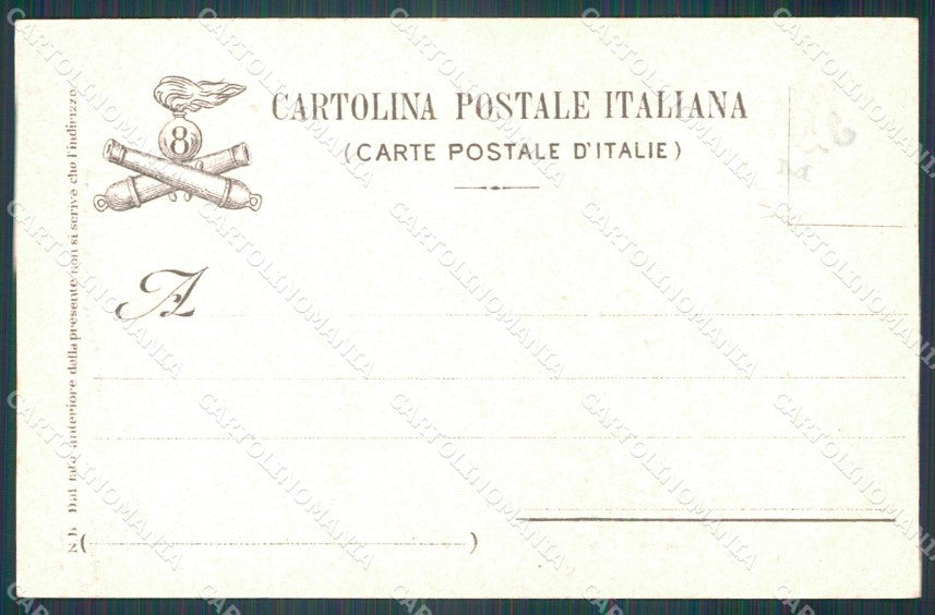 Militari VIII Reggimento Artiglieria cartolina XF0232 – retro