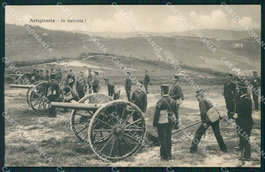 Militari Artiglieria Batteria COLLA cartolina XF0243 – fronte
