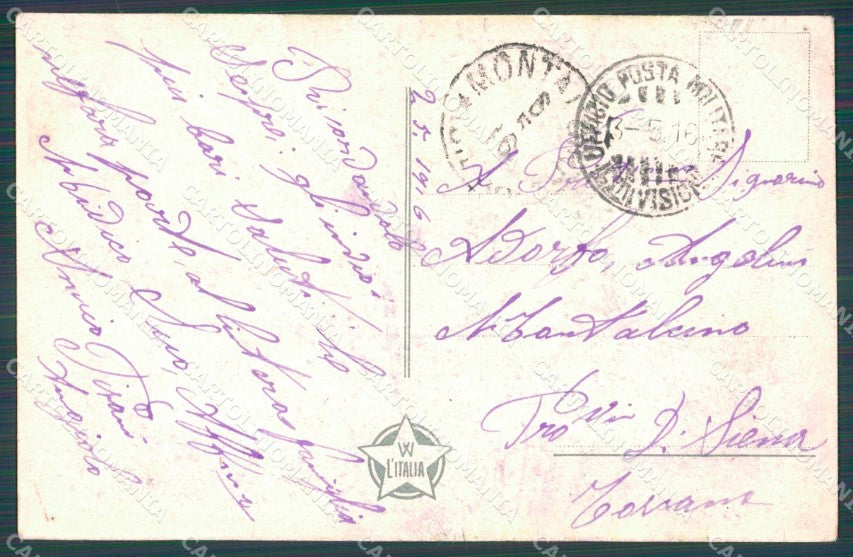 Militari Artiglieria Val d'Ampezzo FORI cartolina XF0246 – retro