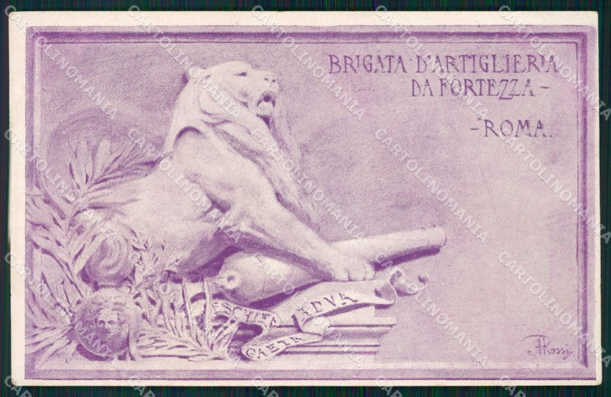 Militari Brigata Artiglieria da Fortezza Roma cartolina XF0248 – fronte