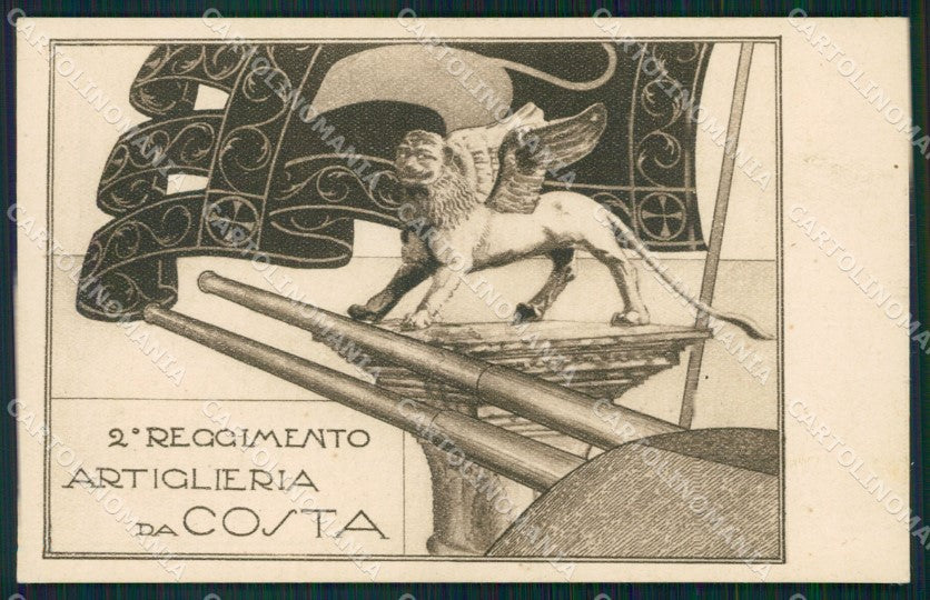 Militari II Reggimento Artiglieria da Costa Venezia San Marco cartolina XF0257 – fronte