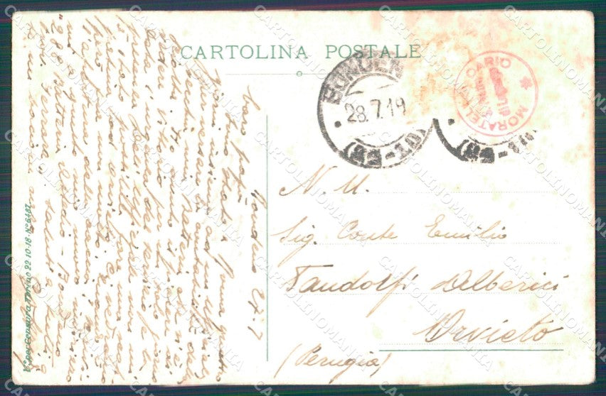 Militari III Reggimento Artiglieria Costa Fortezza PIEGHE BRASA cartolina XF0258 – retro