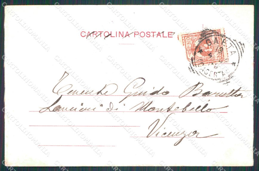 Militari III Reggimento Artiglieria da Costa IV Brigata Gaeta cartolina XF0261 – retro