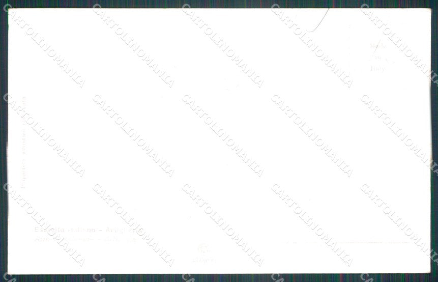 Militari Artiglieria Paoletti cartolina XF0266 – retro