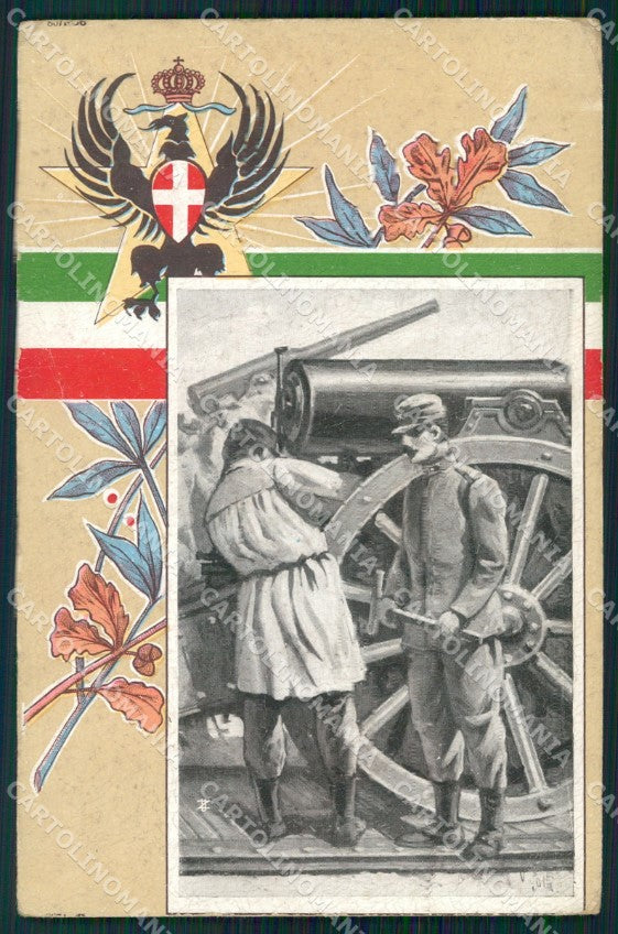 Militari Artiglieria da Fortezza ABRASA cartolina XF0271 – fronte