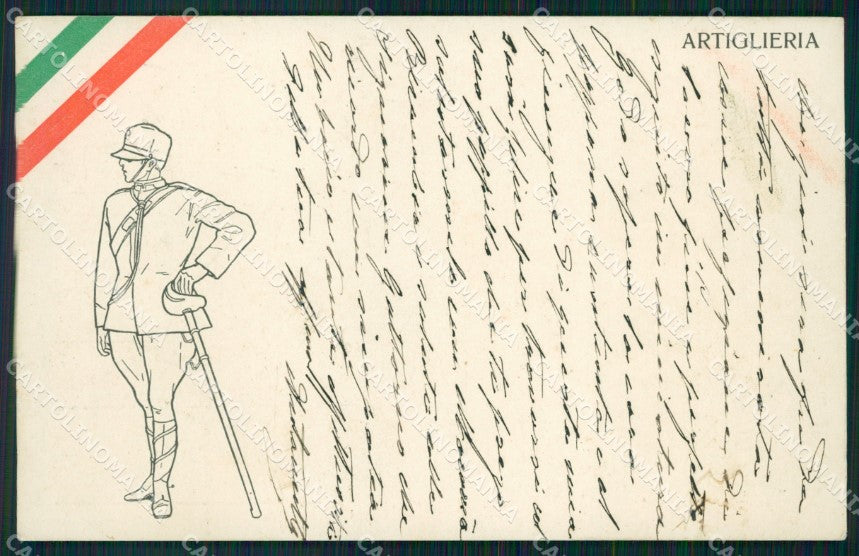 Militari Artiglieria cartolina XF0272 – fronte