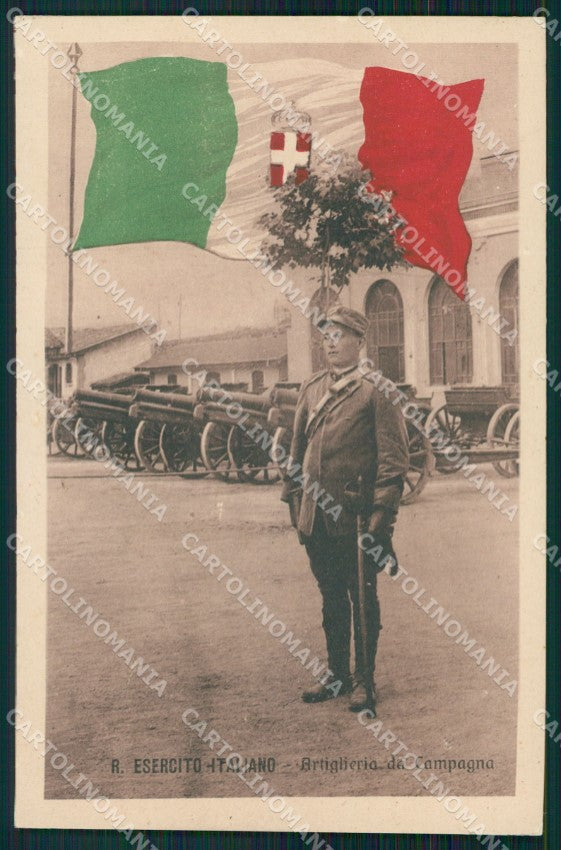 Militari Esercito Italiano Artiglieria da Campagna cartolina XF0283 – fronte