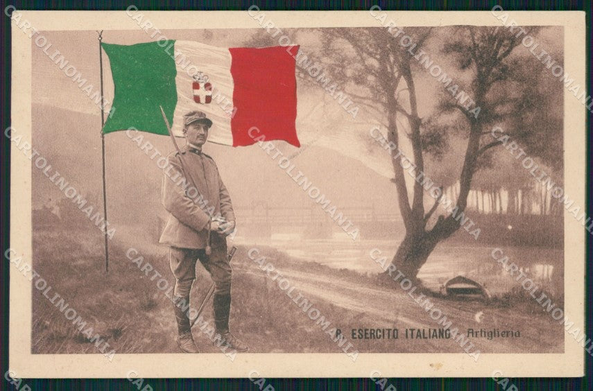 Militari Esercito Italiano Artiglieria da Campagna cartolina XF0284 – fronte