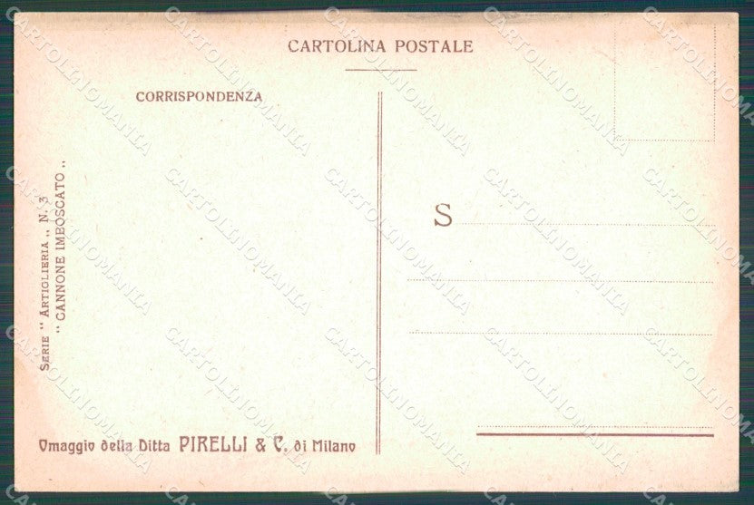 Militari Artiglieria cartolina XF0287 – retro