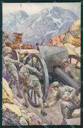 Militari Artiglieria Ballerio cartolina XF0289 – fronte