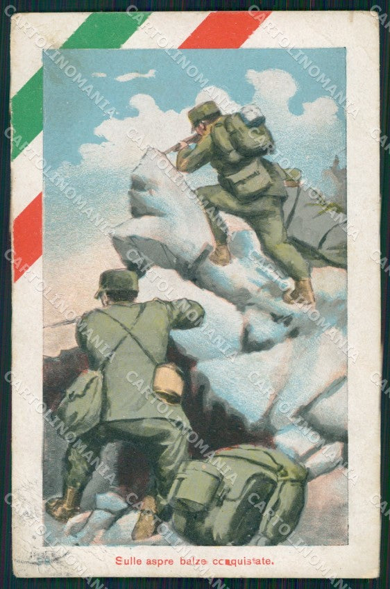 Militari Propaganda WWI Franchigia PIEGHINE cartolina XF0293 – fronte