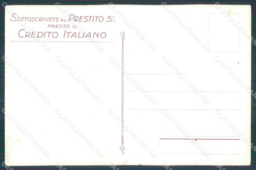 Militari WWI Prestito Mauzan cartolina XF0297 – retro