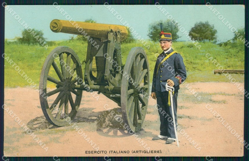 Militari Esercito Italiano Artigliere cartolina XF0299 – fronte