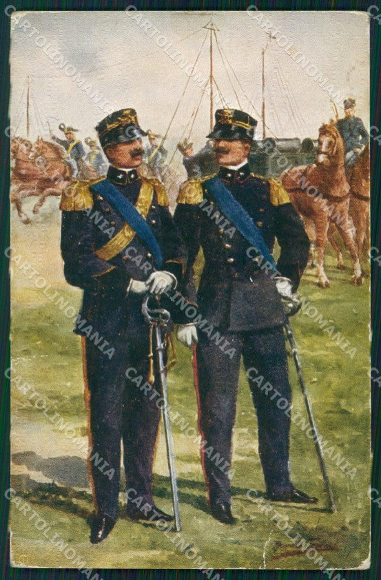 Militari Esercito Italiano Artiglieria Genio Uniforme cartolina XF0300 – fronte