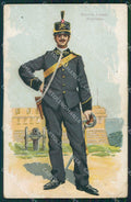 Militari Esercito Italiano Artiglieria Uniforme PIEGHINE cartolina XF0304 – fronte