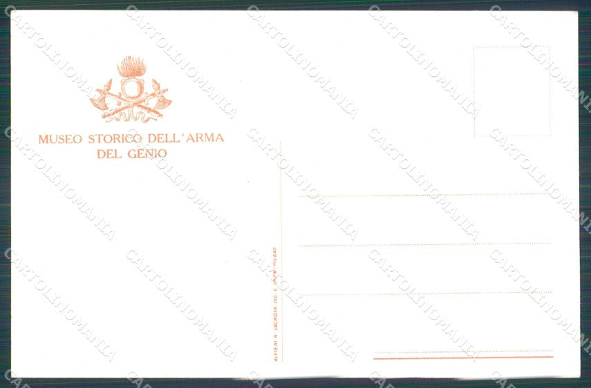 Militari Genio Italiano Soldato Uniforme Besi cartolina XF0319 – retro
