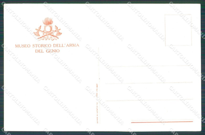 Militari Genio Italiano Soldato Uniforme Besi cartolina XF0320 – retro