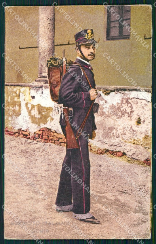 Militari Regio Esercito Artiglieria Uniforme cartolina XF0326 – fronte