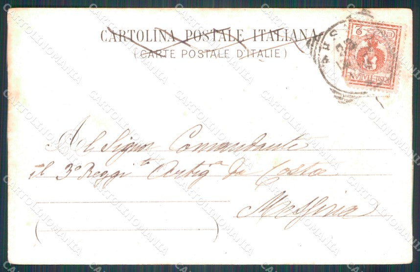 Militari II Reggimento Artiglieria Pesaro Ferri STRAPPINO cartolina XF0341 – retro