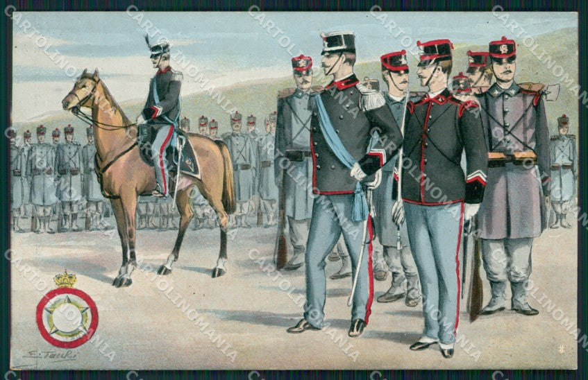 Militari Regio Esercito Uniforme Tacchi cartolina XF0342 – fronte