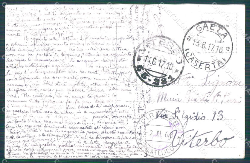 Militari Propaganda WWI cartolina XF0360 – retro