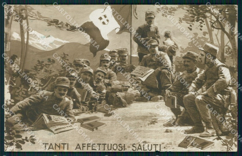 Militari Propaganda WWI Foto ABRASA cartolina XF0365 – fronte