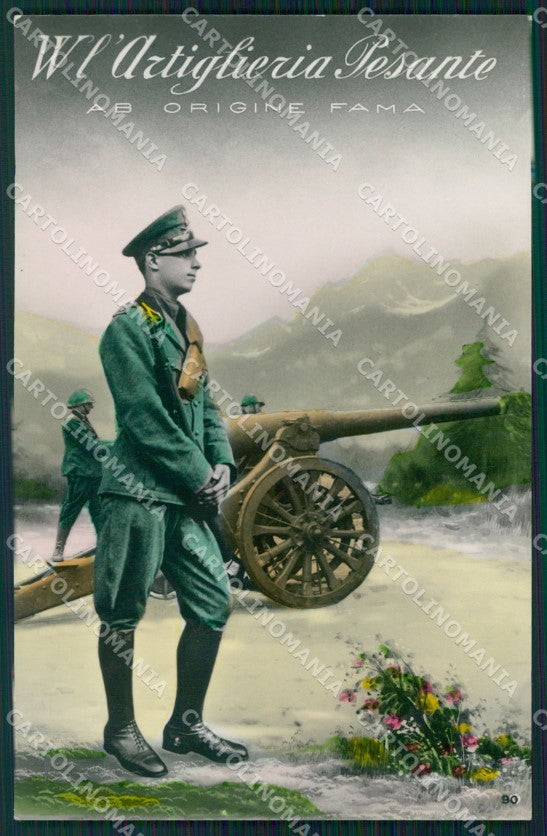 Militari WWI Propaganda Artiglieria Pesante Foto cartolina XF0396 – fronte