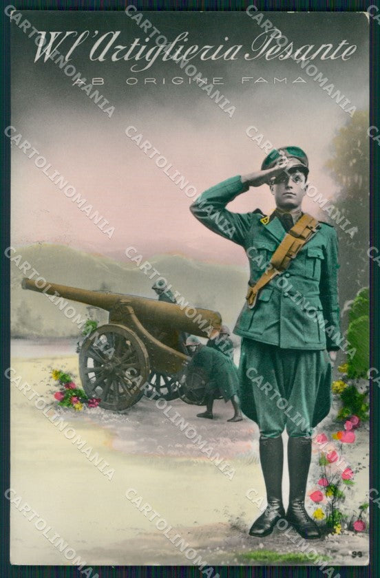Militari WWI Propaganda Artiglieria Pesante Foto cartolina XF0397 – fronte