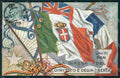 Militari WWI Propaganda Bandiere Alleati Flags cartolina XF0403 – fronte