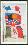 Militari WWI Propaganda Bandiere Alleati Flags cartolina XF0404 – fronte