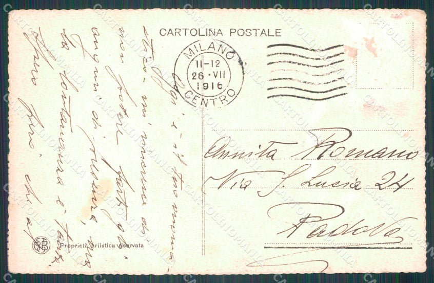 Militari WWI Propaganda Bandiere Alleati Flags cartolina XF0408 – retro