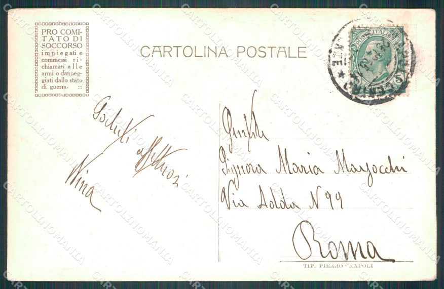 Militari WWI Propaganda Bandiere Alleati Flags ABRASA cartolina XF0413 – retro