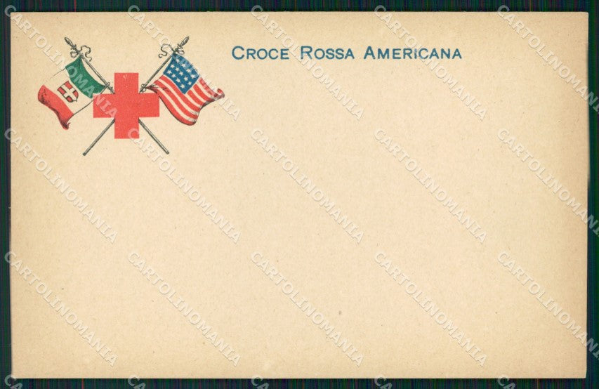 Militari WWI Propaganda Croce Rossa Americana cartolina XF0420 – fronte