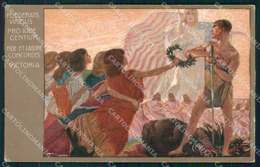 Militari WWI Propaganda Varnesi cartolina XF0421 – fronte