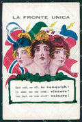 Militari WWI Propaganda Bandiere Alleati Flags cartolina XF0422 – fronte