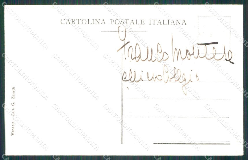 Militari WWI Propaganda Bandiere Alleati Flags cartolina XF0442 – retro