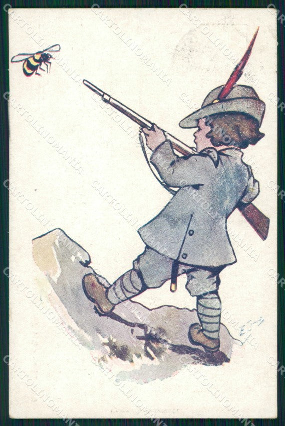 Militari WWI Propaganda Alpini Cenni cartolina XF0446 – fronte