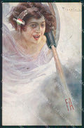 Militari WWI Propaganda Artiglieria Musica Italiana Pizzolato cartolina XF0462 – fronte