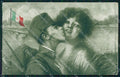 Militari WWI Propaganda Soldato Sidoli Franchigia ABRASA cartolina XF0468 – fronte