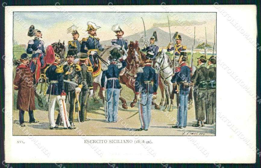 Militari Esercito Siciliano Etna Cenni cartolina XF0481 – fronte