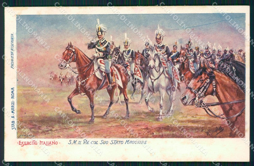 Militari Esercito Savoia Rinaldi cartolina XF0490 – fronte
