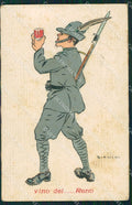 Militari Propaganda WWI Alpini Vino del Reno Bianchi cartolina XF0505 – fronte