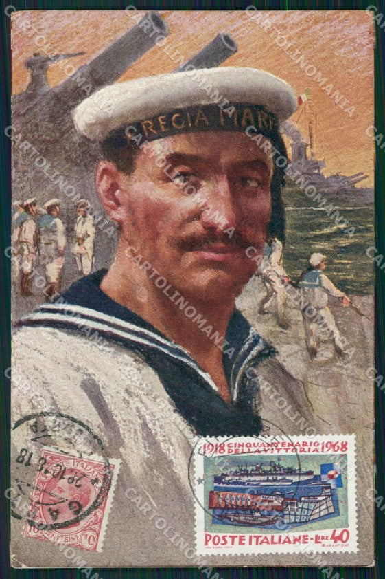 Militari Propaganda WWI Marina cartolina XF0517 – fronte