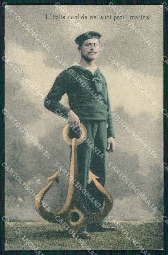 Militari Propaganda WWI Marina FORO cartolina XF0519 – fronte