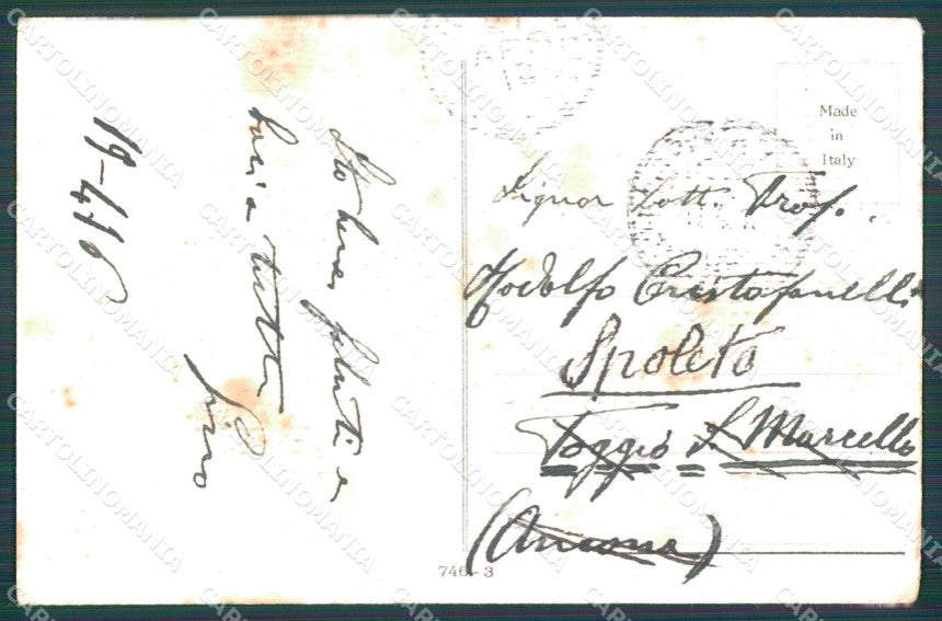 Militari Propaganda WWI Fanteria Birra di Monaco Bianchi cartolina XF0526 – retro