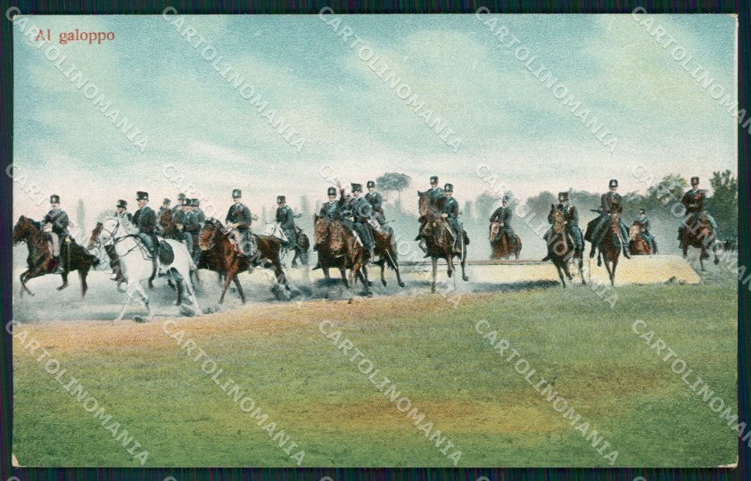 Militari Regio Esercito Al Galoppo cartolina XF0550 – fronte