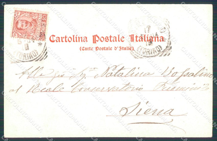 Militari Regio Esercito Alpini Sci cartolina XF0596 – retro